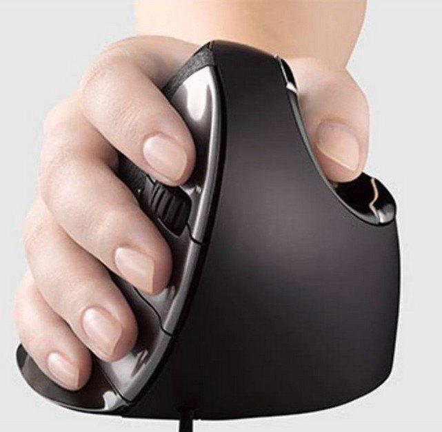 Verticale ergonomische muis, Computers en Software, Muizen, Zo goed als nieuw, Muis, Bedraad, Ergonomisch, Ophalen of Verzenden