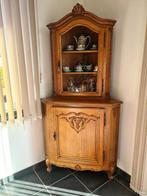 Eiken hoekkast, Antiek en Kunst, Ophalen of Verzenden