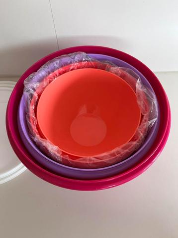 Nieuw! 4 kommen van Tupperware beschikbaar voor biedingen