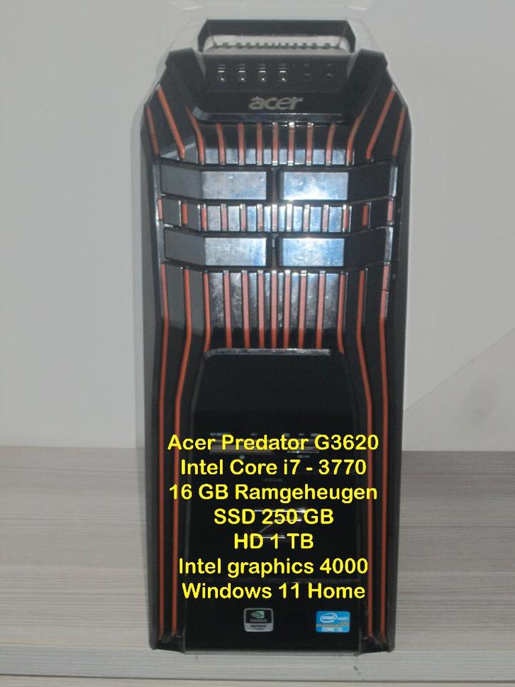 3 computers, Computers en Software, Desktop Pc's, Gebruikt, SSD, 8 GB, Ophalen