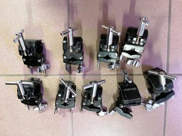 9 Multi Clamps voor Drum, Musique & Instruments, Instruments | Pièces, Enlèvement ou Envoi, Comme neuf, Batterie ou Percussions