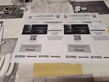 Julie Zenatti à Frameries, Tickets & Billets, Deux personnes, Septembre