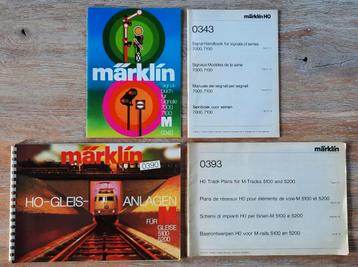 MÄRKLIN HO-Baanontwerpen (M-rails uit 1976 + Seinboek uit  beschikbaar voor biedingen