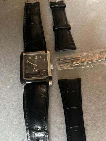  horlogeband leder voor Baume Mercier Hampton 25 mm aanzet