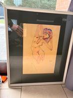 Egon schiele zittende vrouw, Ophalen