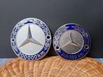Mercedes Mercedes-Benz Embleem Emaille Bagde Grill Vintage, Enlèvement ou Envoi, Utilisé, Mercedes-Benz