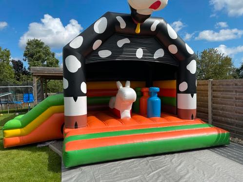 Springkasteel koe te huur, Hobby en Vrije tijd, Feestartikelen | Verhuur, Ophalen