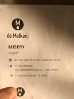 MISERY naar de besteller Stephen King, Tickets en Kaartjes