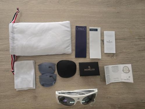 Zonnebril Moncler, Handtassen en Accessoires, Zonnebrillen en Brillen | Heren, Nieuw, Zonnebril, Overige merken, Wit, Ophalen