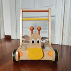 Houten loopwagen/blokkenkar giraf, Kinderen en Baby's, Speelgoed | Houten speelgoed, Gebruikt, Ophalen