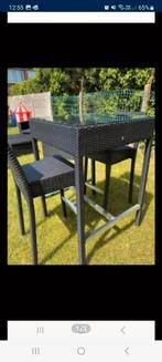 Table de jardin haute avec 2 tabourets, Jardin & Terrasse, Enlèvement, Comme neuf