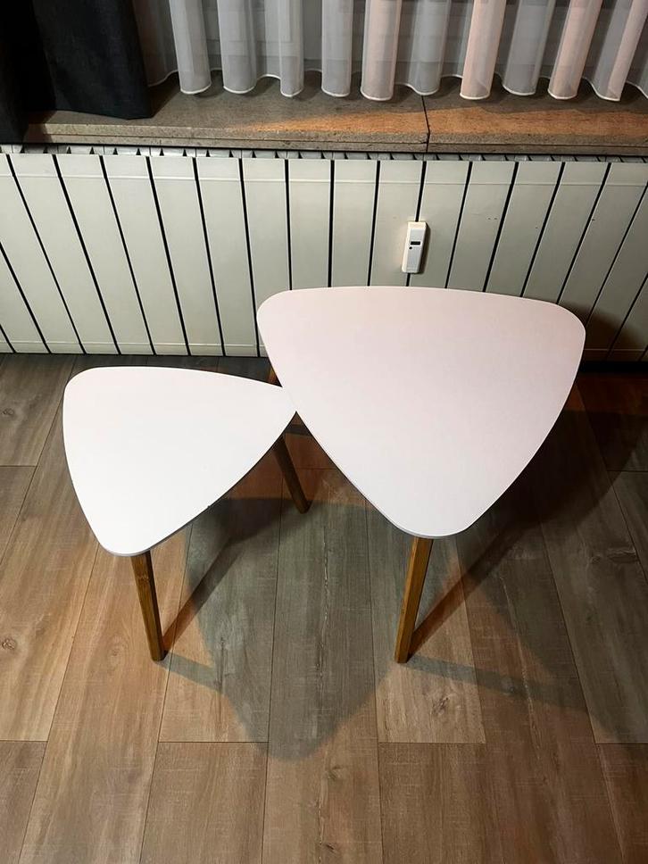 Lot de 2 tables basses scandinaves – 15 € seulement !, Huis en Inrichting, Tafels | Salontafels, Zo goed als nieuw, Ophalen