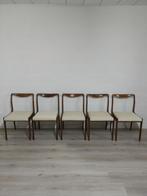Set vintage mid century stoelen | Deens design, Ophalen, Zo goed als nieuw, Stof