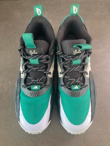 Adidas Damian Lillard - zwart/groen - EU 43 1/3, US 9 1/2 beschikbaar voor biedingen