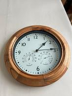 Horloge bois teck, Maison & Meubles, Accessoires pour la Maison | Horloges, Comme neuf, Horloge murale
