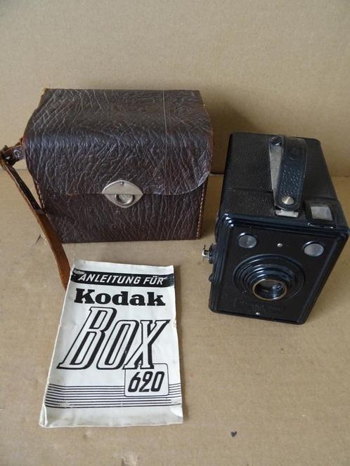 Antieke fotocamera Kodak Box 620 antieke camera 1936-1939, Audio, Tv en Foto, Fotocamera's Analoog, Gebruikt, Kodak, Ophalen of Verzenden