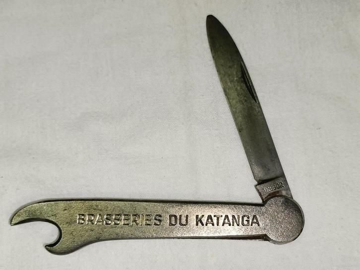 canif décapsuleur Brasserie du Katanga, Verzamelen, Biermerken, Gebruikt, Flesopener, Ophalen
