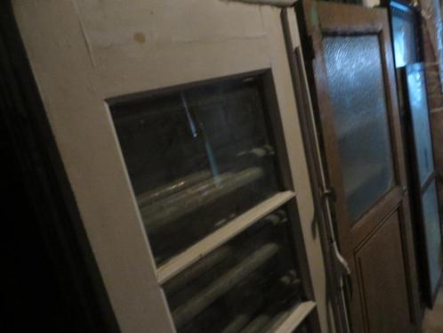 oude binnen deuren, Doe-het-zelf en Bouw, Deuren en Vliegenramen, Glas, Ophalen