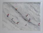 Schilderij: "SKIÏNG"., Ophalen of Verzenden