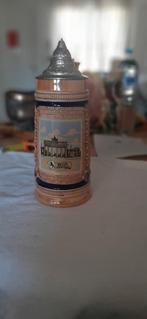 Grande chope à bière avec couvercle de la marque gerz, Envoi, Comme neuf