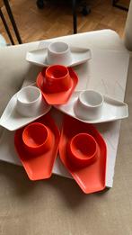 vintage eierdopjes, Huis en Inrichting, Keuken | Tupperware, Ophalen of Verzenden, Gebruikt, Wit, Overige typen