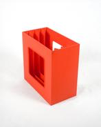 Vintage Wittner Oranje Vinylhouder / Platenbak, Verzamelen, Retro, Ophalen of Verzenden, Huis en Inrichting