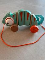 Janod houten trekkameleon - in heel goede staat, Kinderen en Baby's, Speelgoed | Houten speelgoed, Ophalen of Verzenden, Zo goed als nieuw