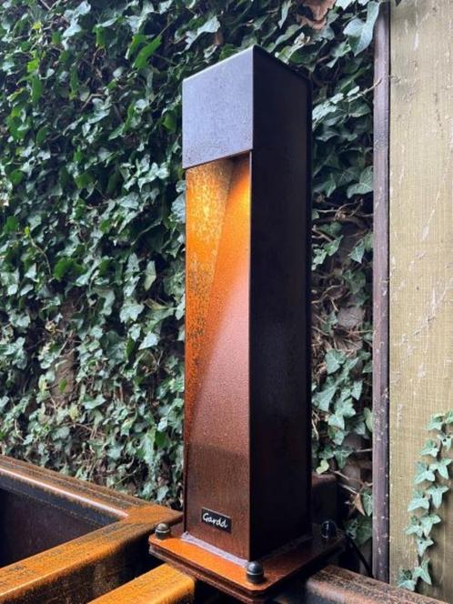 Professionele tuinspots, cortenstaal, buitenverlichting, Tuin en Terras, Buitenverlichting, Nieuw, Staande lamp, Staal, Minder dan 50 watt