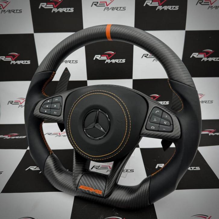 Mercedes AMG custom stuur op maat oranje, Auto-onderdelen, Besturing, Nieuw, Ophalen of Verzenden