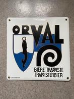 Wit geëmailleerd bord van Orval, Ophalen of Verzenden, Nieuw, Reclamebord, Plaat of Schild, Overige merken