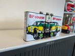 BP Course olie blikken, Verzamelen, Ophalen of Verzenden, Gebruikt, Reclamebord