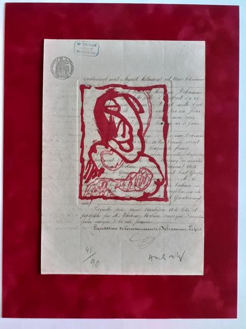 "La vie comme elle tourne" - Pierre Alechinsky, Antiek en Kunst, Kunst | Etsen en Gravures, Ophalen
