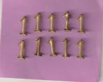 lot de 10 pièces en cuivre jaune, voir photo, également à la, Collections, Envoi, Autres, Ruban, Médaille ou Ailes