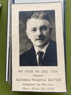 Baetslé x de Loof 1874 Gent 1946 Evergem, Verzamelen, Bidprentjes en Rouwkaarten, Ophalen of Verzenden, Bidprentje