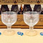 Set van 2 Chimay halve pintglazen 25cl, Ophalen of Verzenden, Nieuw, Bierglas