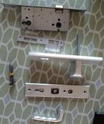 Veiligheidsbeslag + slot, Ophalen of Verzenden, Zo goed als nieuw, Inox, Slot