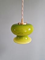 Suspension vintage en opaline verte (x8 pièces), 1960-70, Enlèvement ou Envoi