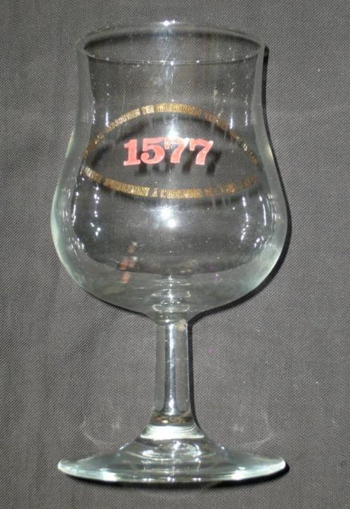 BROUWERIJ LA MARINE, BRUSSEL BIERGLAS 1577 RUBENSJAAR, Verzamelen, Biermerken, Gebruikt, Glas of Glazen, Overige merken, Ophalen of Verzenden