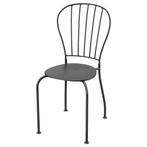 4 buitenstoelen - staal - ikea, Tuin en Terras, Ophalen, Gebruikt, Rvs, Stapelbaar
