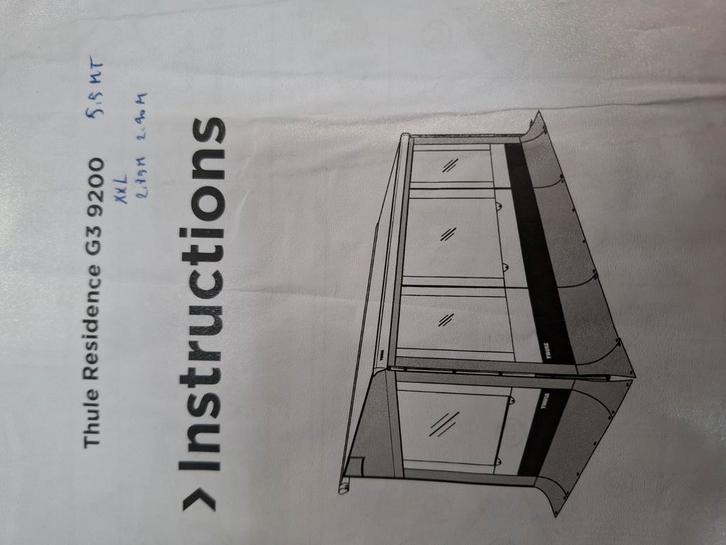 Thule Luifeltent  5.5mt x 2.85 hoogte aanbouw, Caravans en Kamperen, Voortenten en Luifels, Ophalen