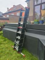 Altrex 5,5 meter - schuifladder 3-delig, Doe-het-zelf en Bouw, Ladders en Trappen, Ophalen, Zo goed als nieuw, Ladder, 4 meter of meer
