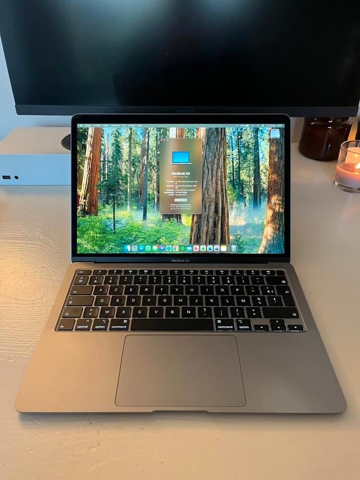 Apple MacBook Air 13" 2020, Computers en Software, Apple Macbooks, Zo goed als nieuw, MacBook Air, 13 inch, Minder dan 2 Ghz, 256 GB