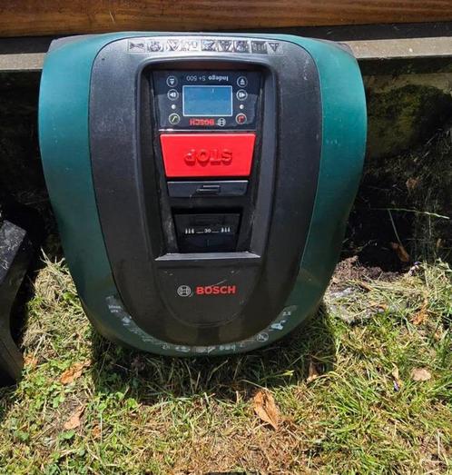 Bosch indigo s+ 500 + originele garage, Tuin en Terras, Robotmaaiers, Zo goed als nieuw, Ophalen