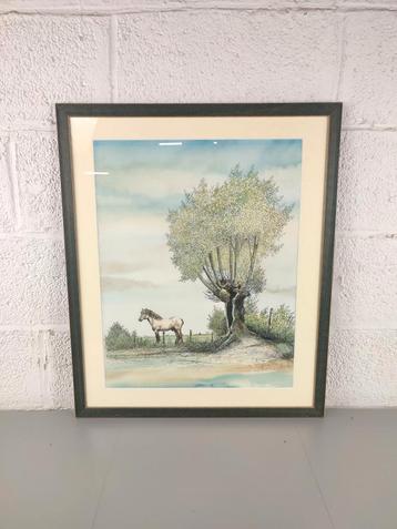 Vic Buys - tekening boerenpaard beschikbaar voor biedingen