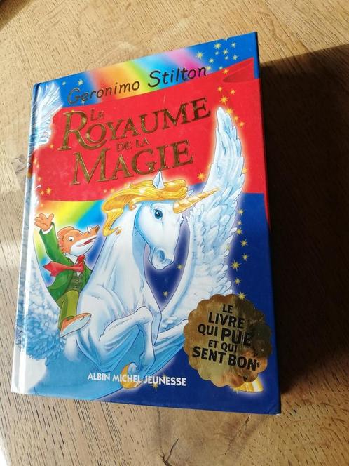 Livre Geronimo Stilton :"Le royaume de la magie", Boeken, Kinderboeken | Jeugd | 10 tot 12 jaar, Gelezen, Fictie, Ophalen of Verzenden