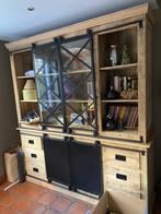 Grote dressoir in mangohout (bijna nieuw), Huis en Inrichting, Kasten | Dressoirs, Ophalen, 150 tot 200 cm, Zo goed als nieuw