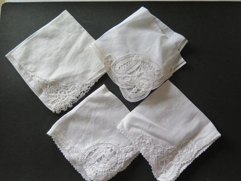 zakdoeken met kant, Antiek en Kunst, Antiek | Kleding en Textiel, Dames, Ophalen of Verzenden