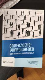 Onderzoeksvaardigheden voor onderwijs, zorg en welzijn, Ophalen, Zo goed als nieuw, Hoger Onderwijs, De Boeck