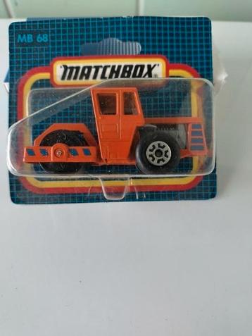 Matchbox Road Roller oranje AFHALING LEES BESCHRIJVING  beschikbaar voor biedingen