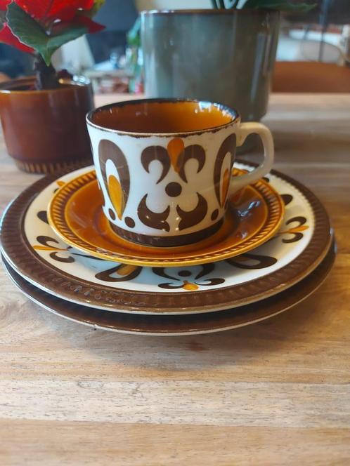 Vintage serviesonderdelen Tirana – BOCH stijl, retro design, Huis en Inrichting, Keuken | Servies, Gebruikt, Kop(pen) en/of Schotel(s)